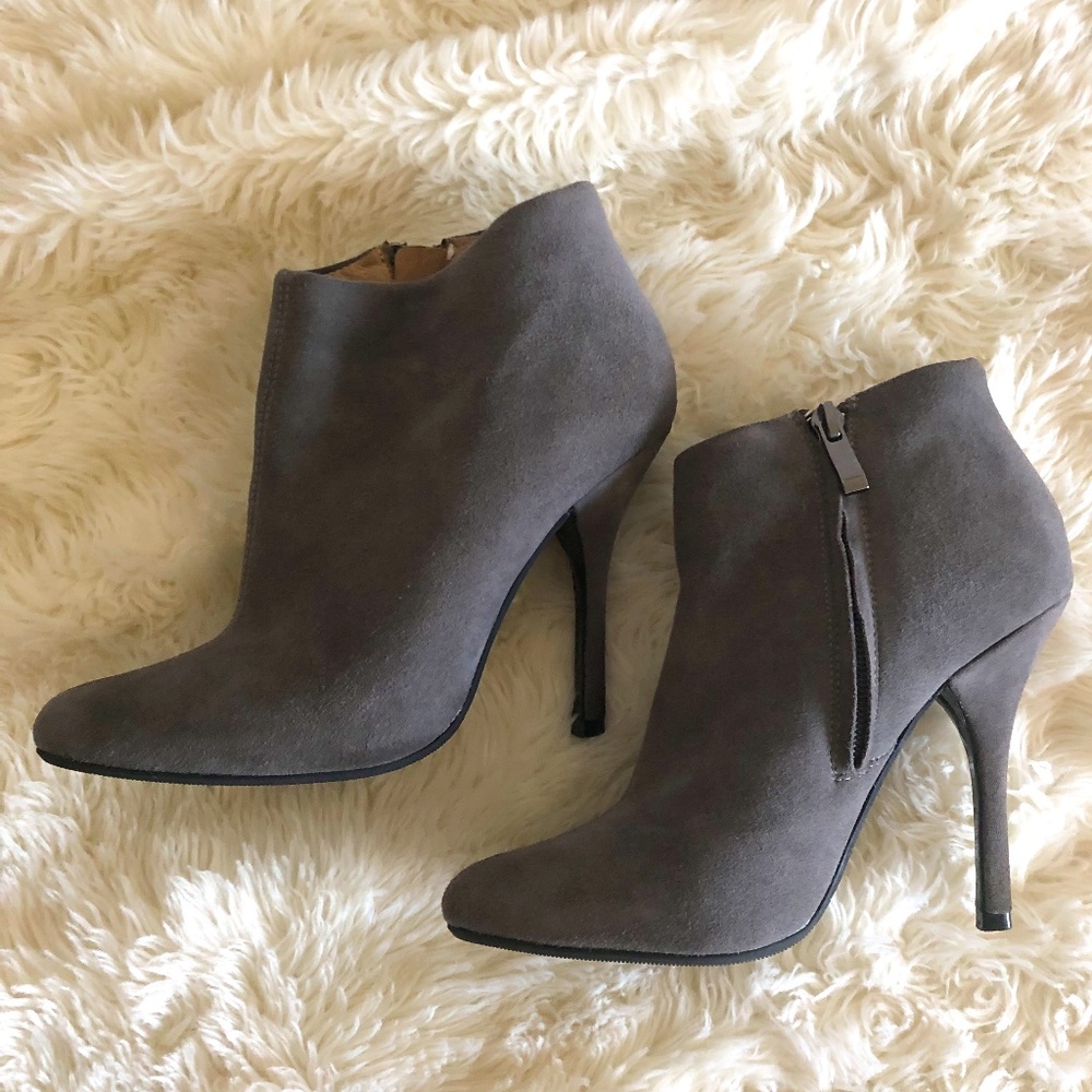 ALDO Grey Booties - Like New, Barely Worm & Super Comfortable